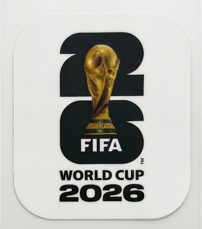 Patch Coupe du Monde 2026 – Blanc & Noir