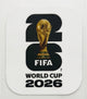Patch Coupe du Monde 2026 – Blanc & Noir